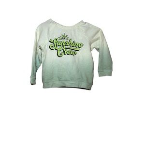 Old Navy Kids French Terry Graphic Sweatshirt and Shorts Set Green 12-18 Months